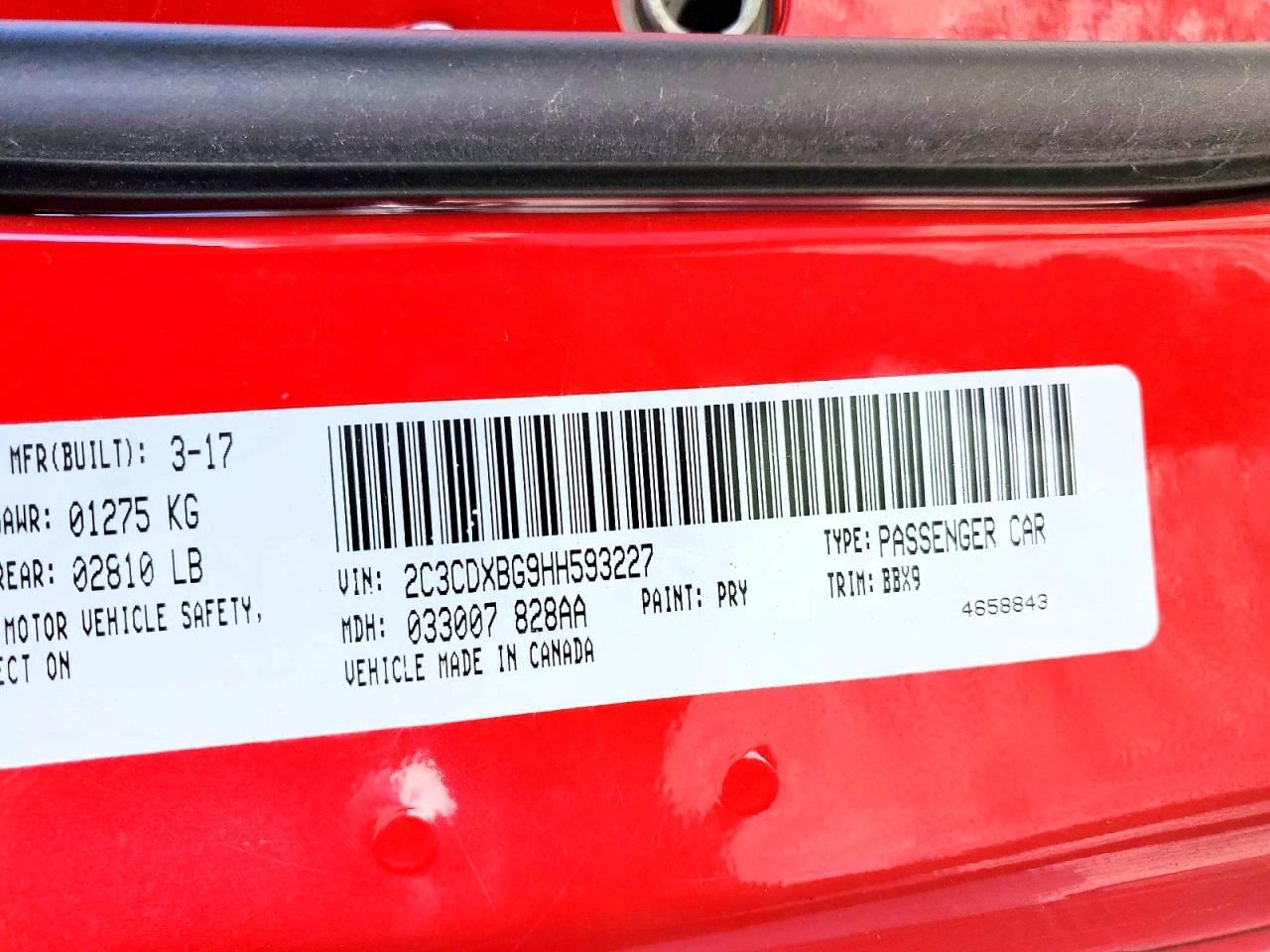 2017 Dodge Charger se