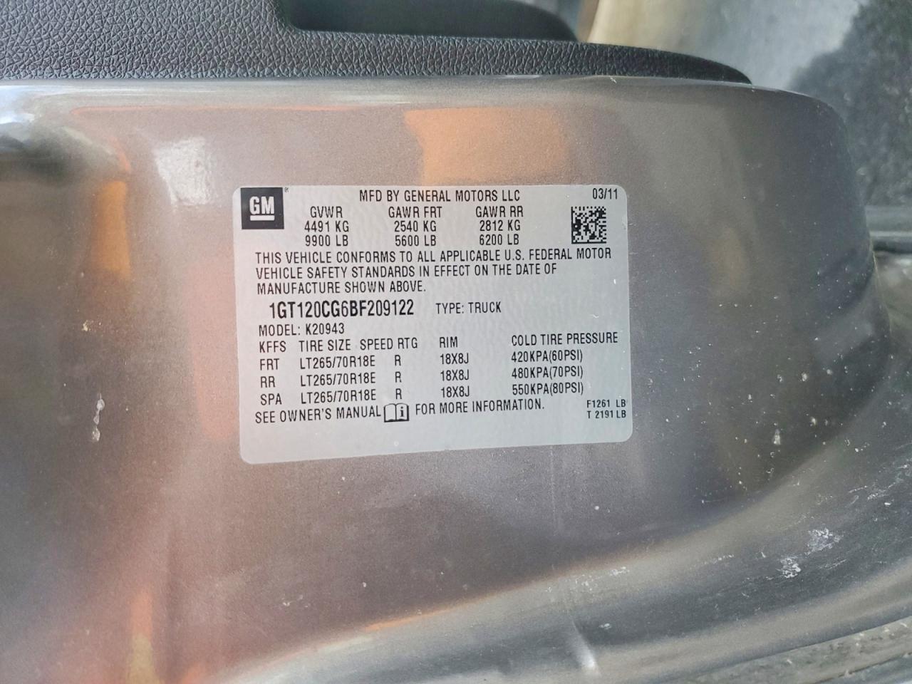 2011 GMC Sierra K2500 sle