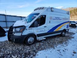 Salvage cars for sale from Copart Hurricane, WV: 2023 Ford Transit Ambulance