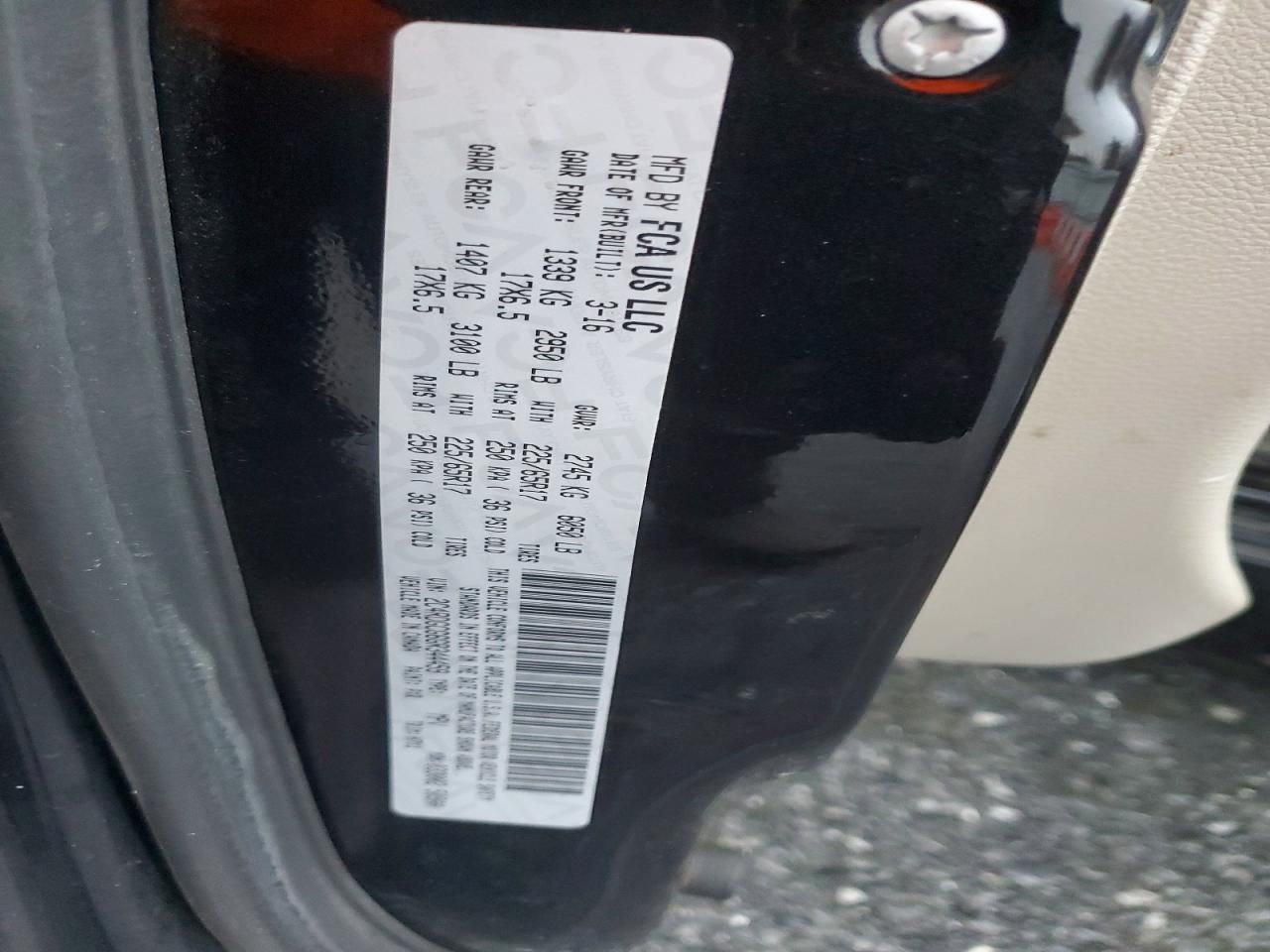 2016 Dodge Grand Caravan sxt