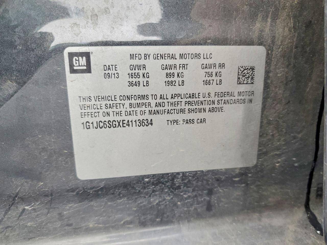 2014 Chevrolet Sonic lt