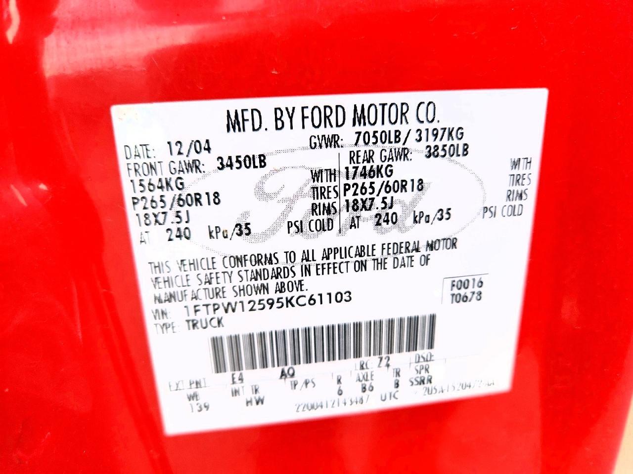 2005 Ford F150 Supercrew