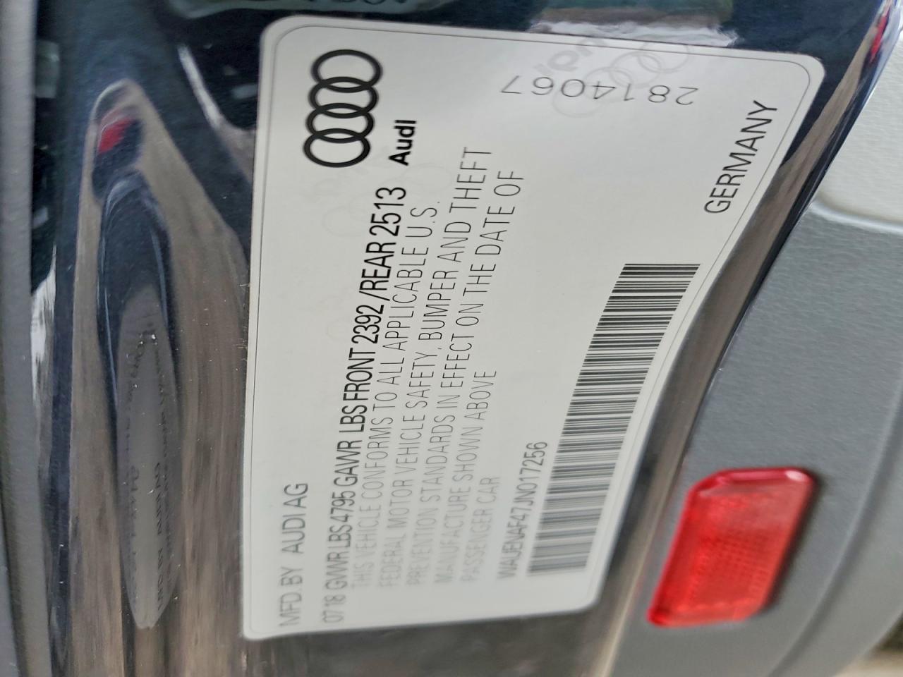 2018 Audi A4 Premium Plus