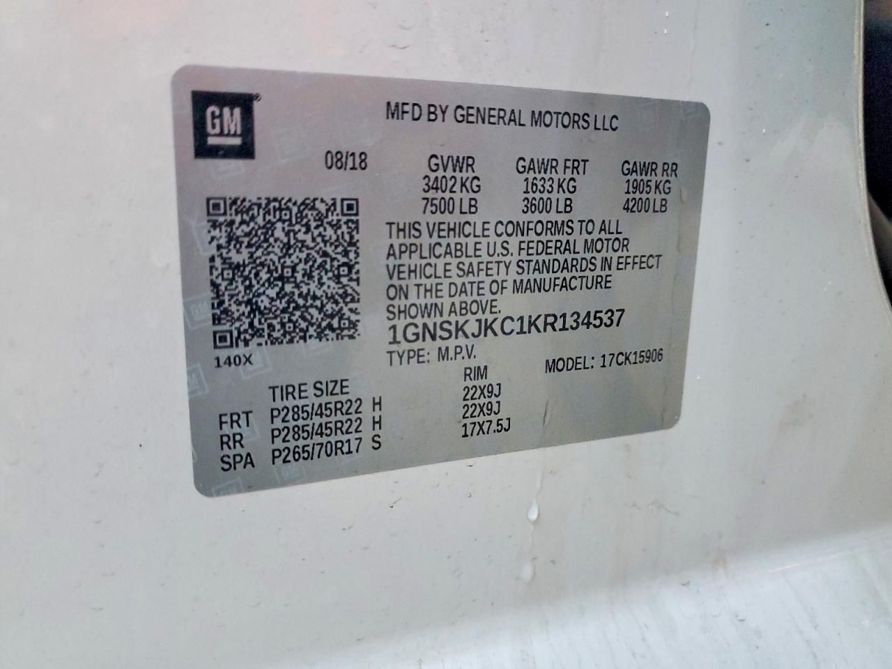 2019 Chevrolet Suburban K1500 Premier