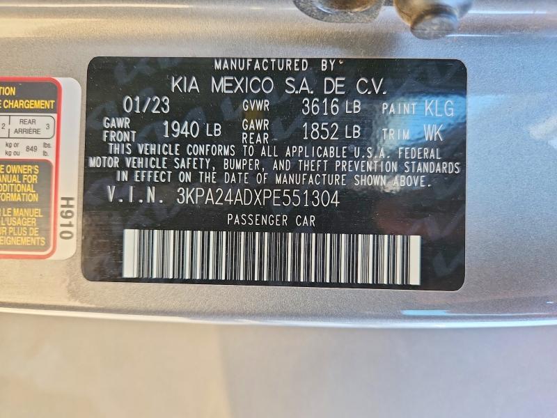 2023 KIA Rio lx