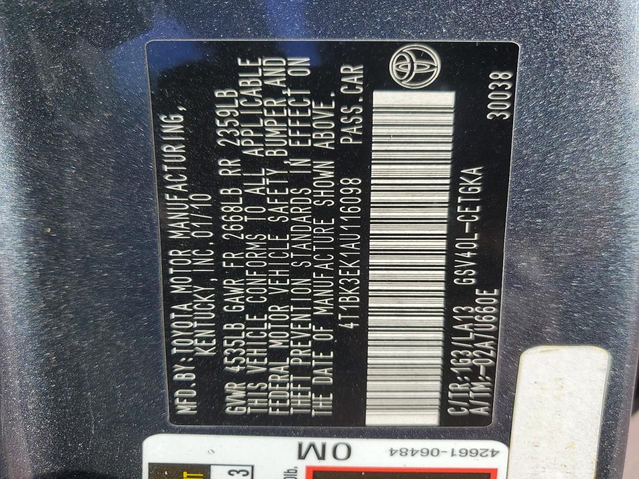 2010 Toyota Camry se