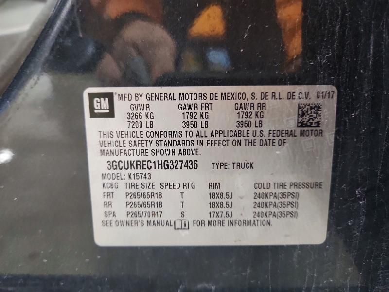 2017 Chevrolet Silverado K1500 lt