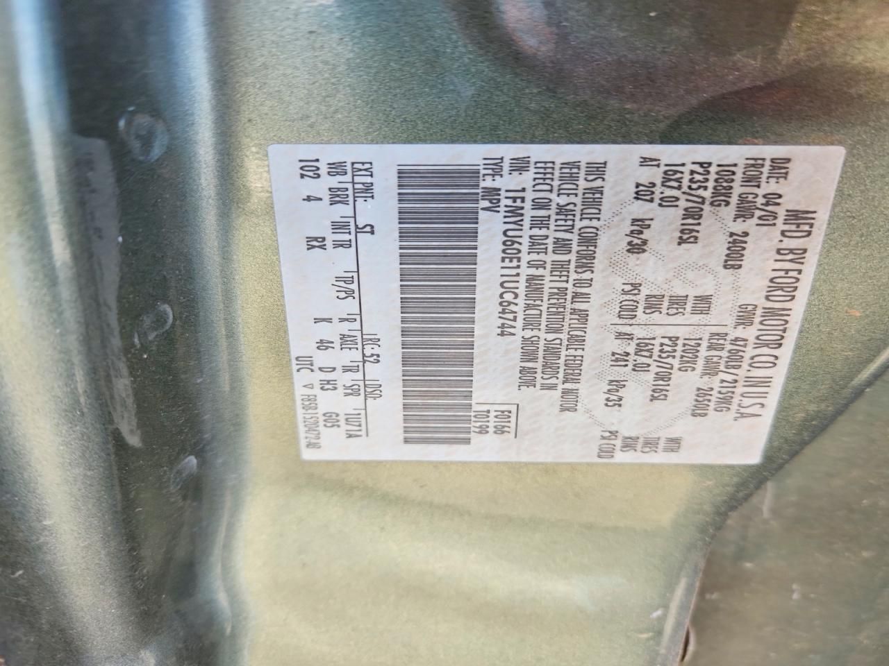 2001 Ford Explorer Sport