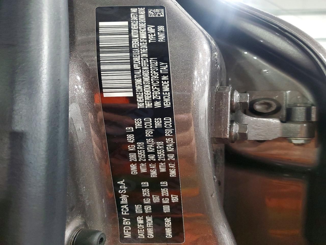 2016 Fiat 500x Trekking