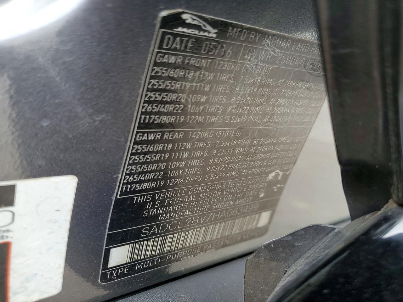 2017 Jaguar F-pace R-sport