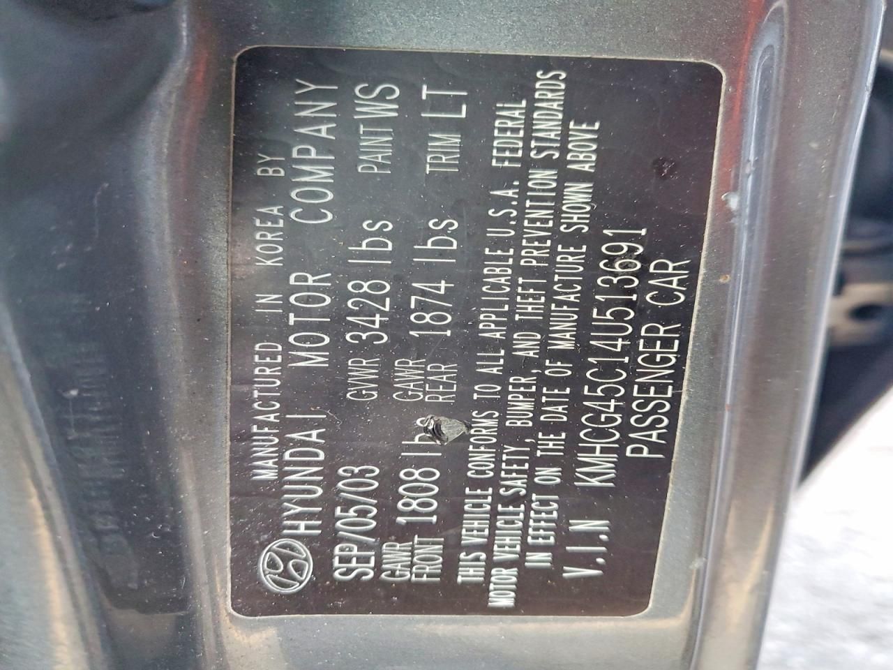 2004 Hyundai Accent gl