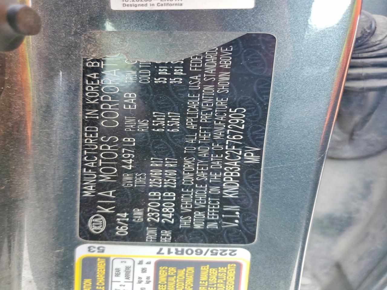 2015 KIA Sportage lx