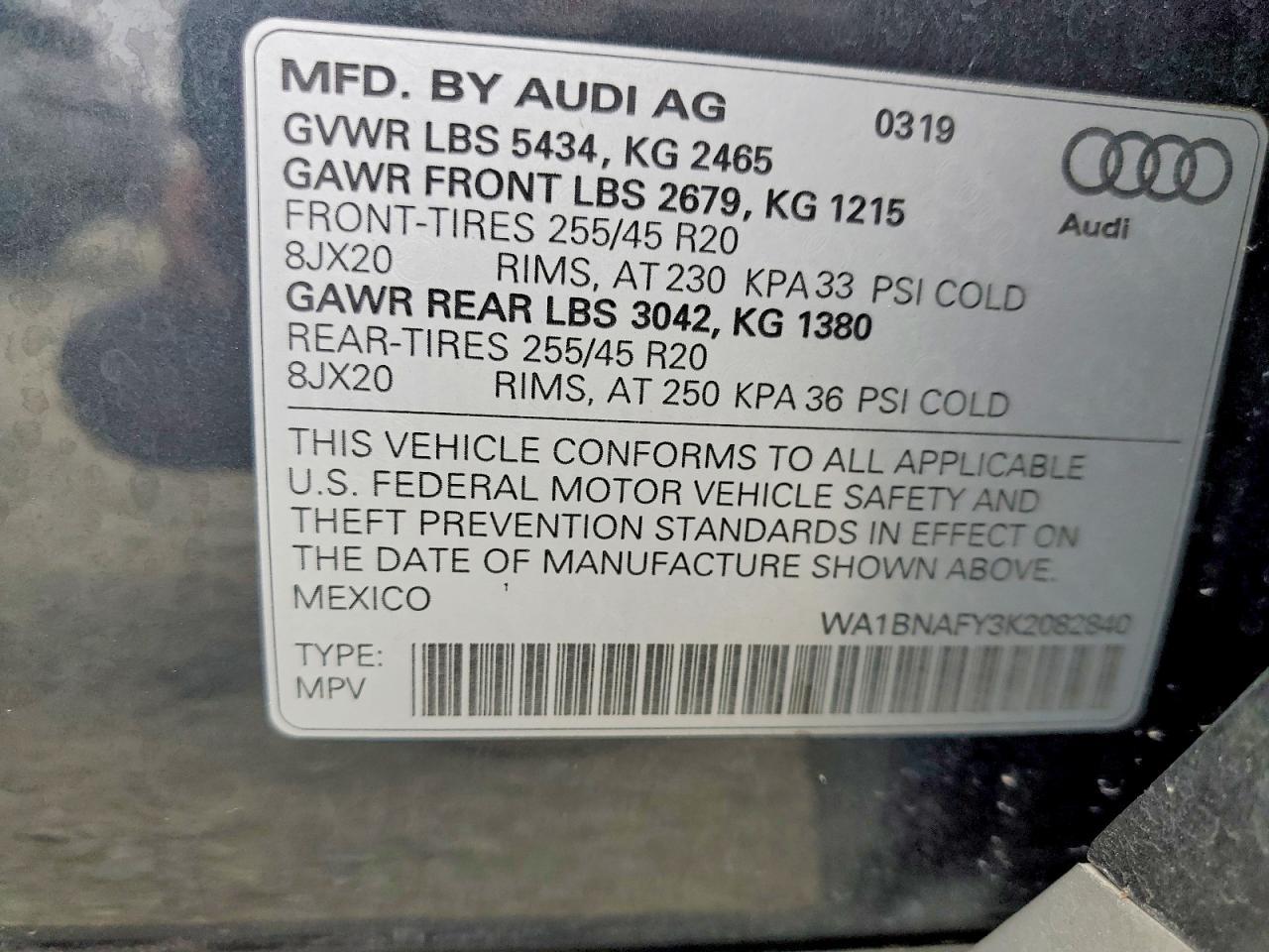 2019 Audi Q5 Premium Plus