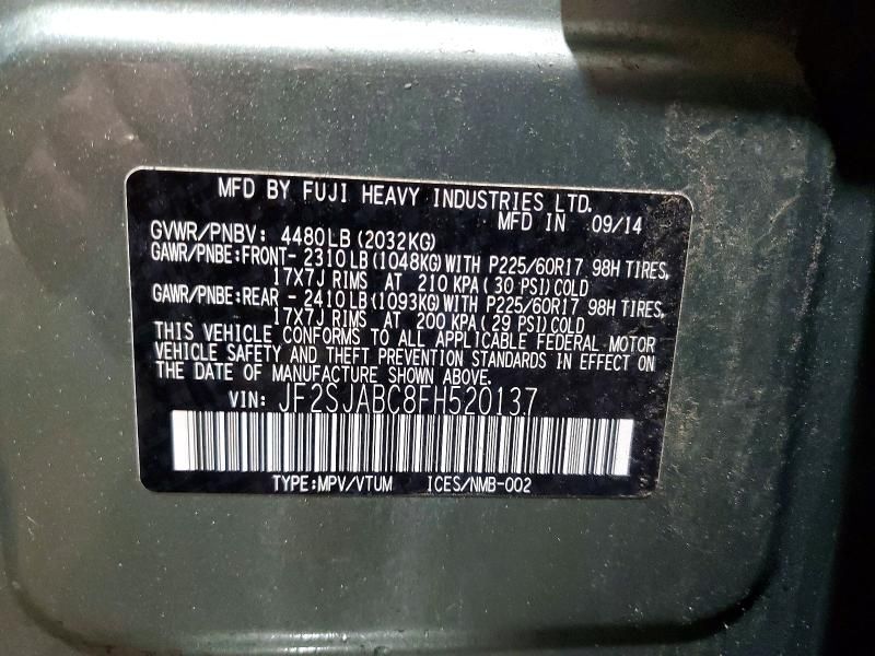 2015 Subaru Forester 2.5i