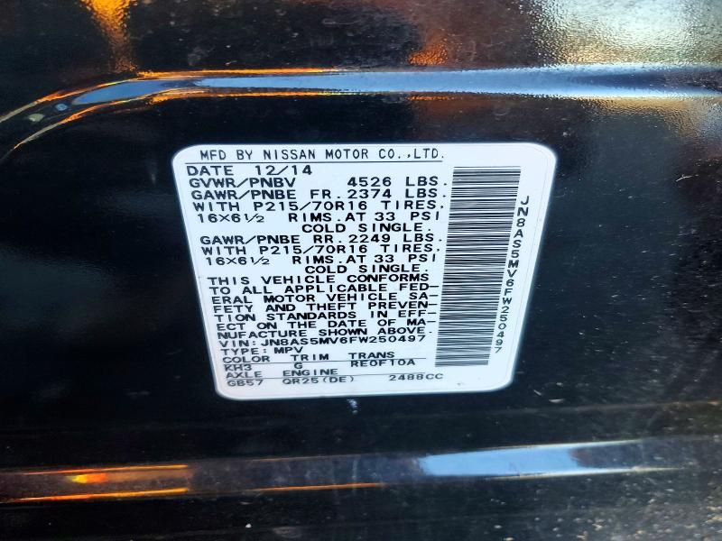 2015 Nissan Rogue Select s