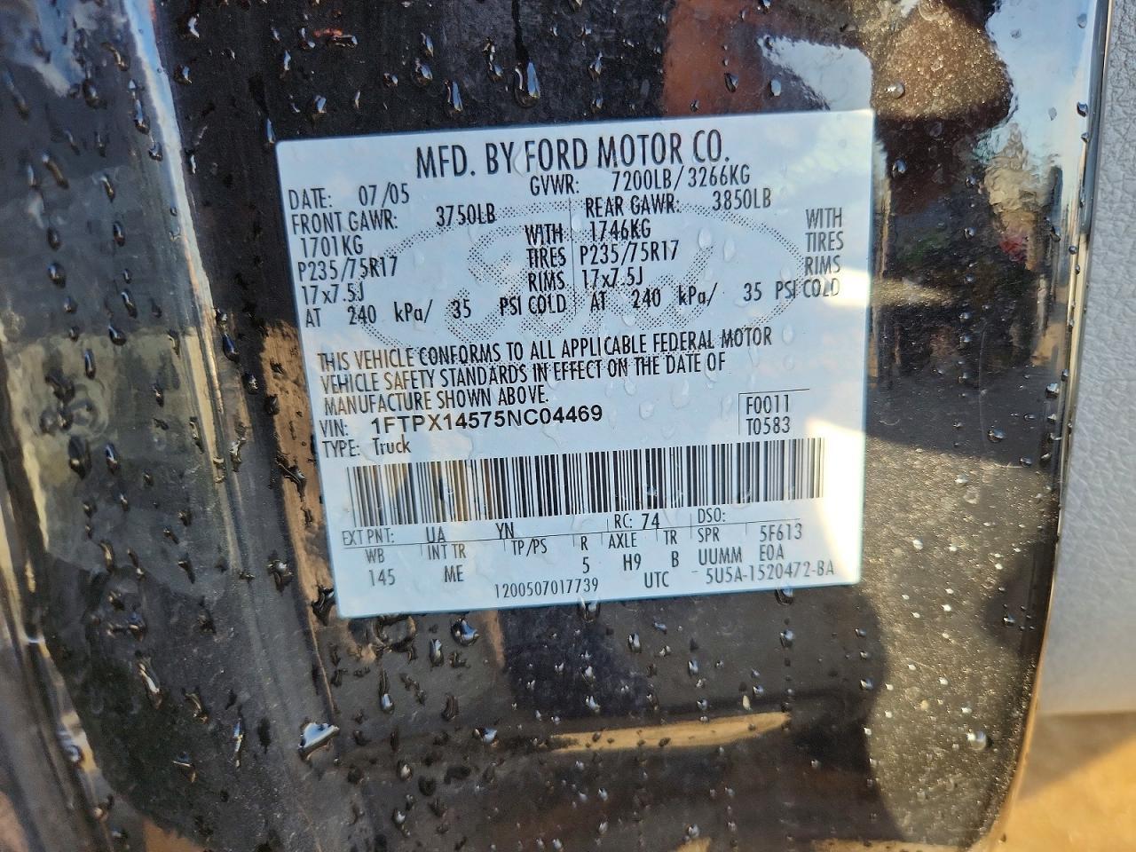 2005 Ford F150