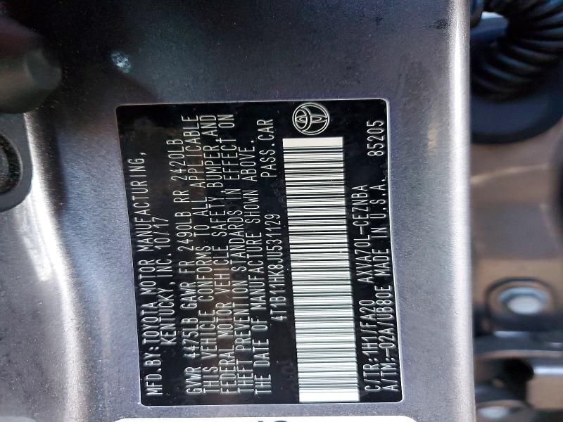 2018 Toyota Camry l