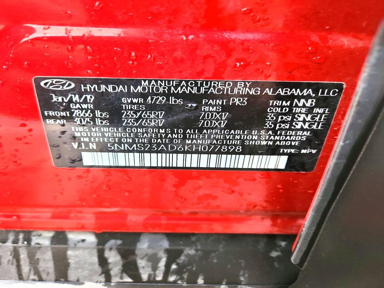 2019 Hyundai Santa fe se