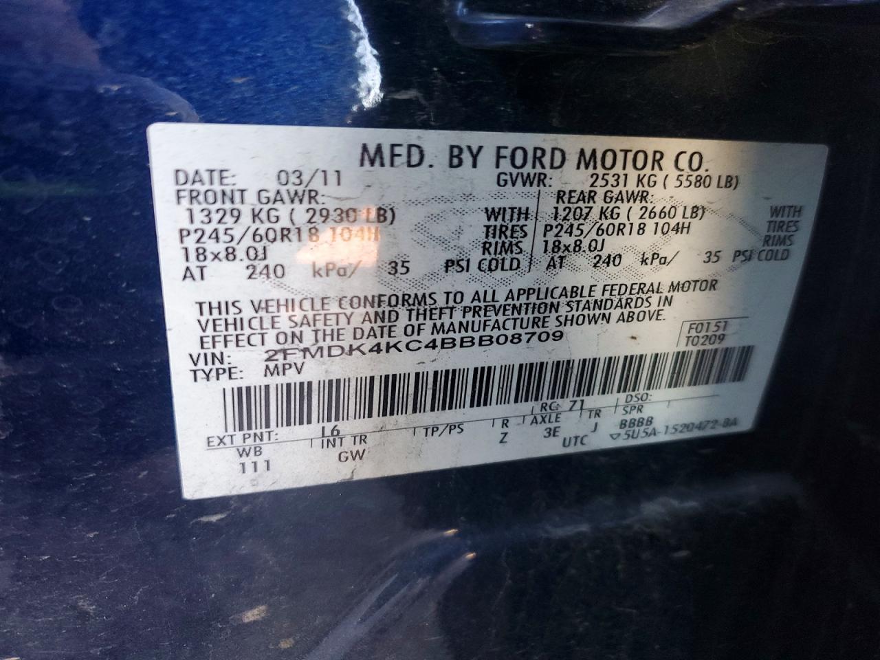 2011 Ford Edge Limited