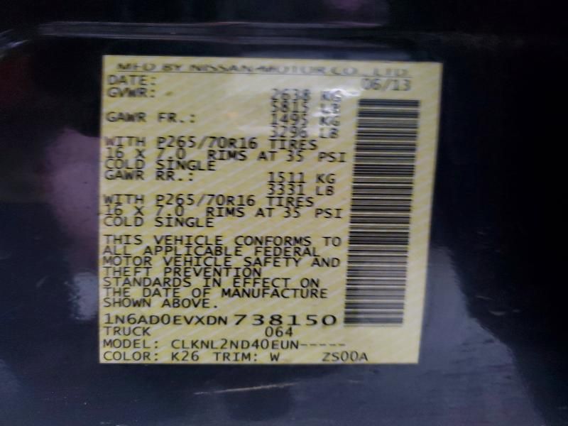 2013 Nissan Frontier s