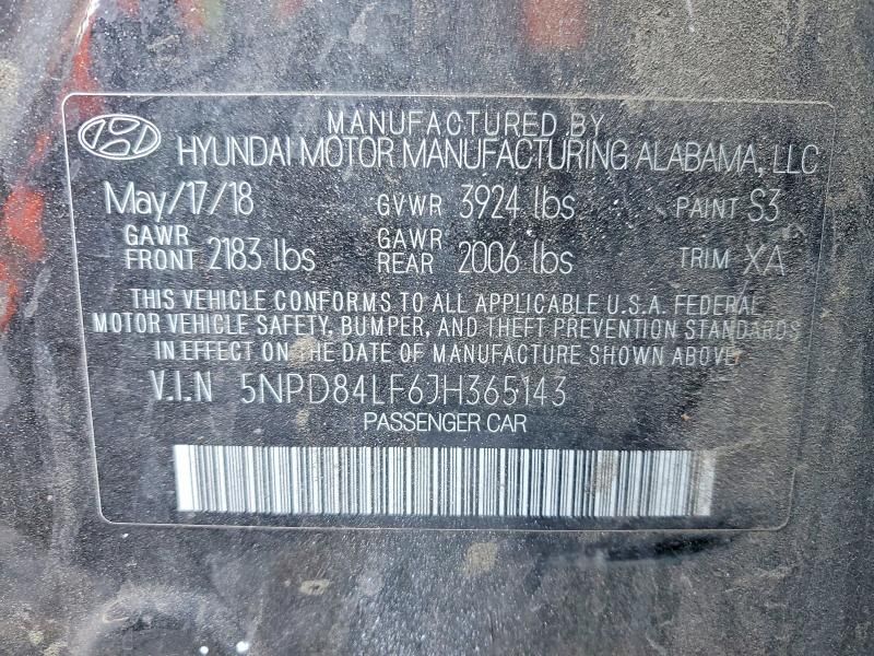 2018 Hyundai Elantra sel