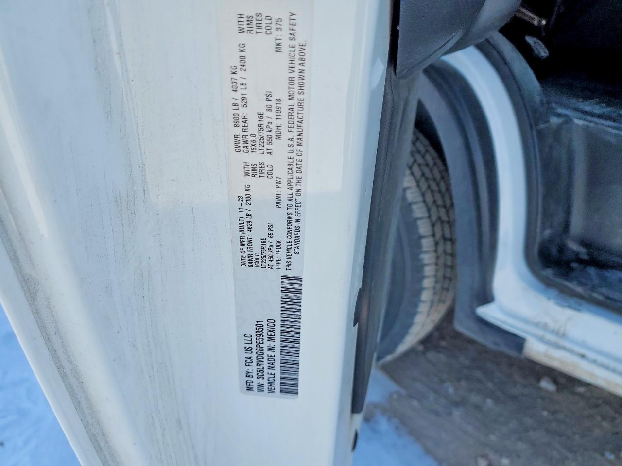 2023 Dodge RAM Promaster 2500 Delivery Van