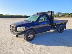 Dodge Vehiculos salvage en venta: 2007 Dodge Ram 3500 Flatbed Truck