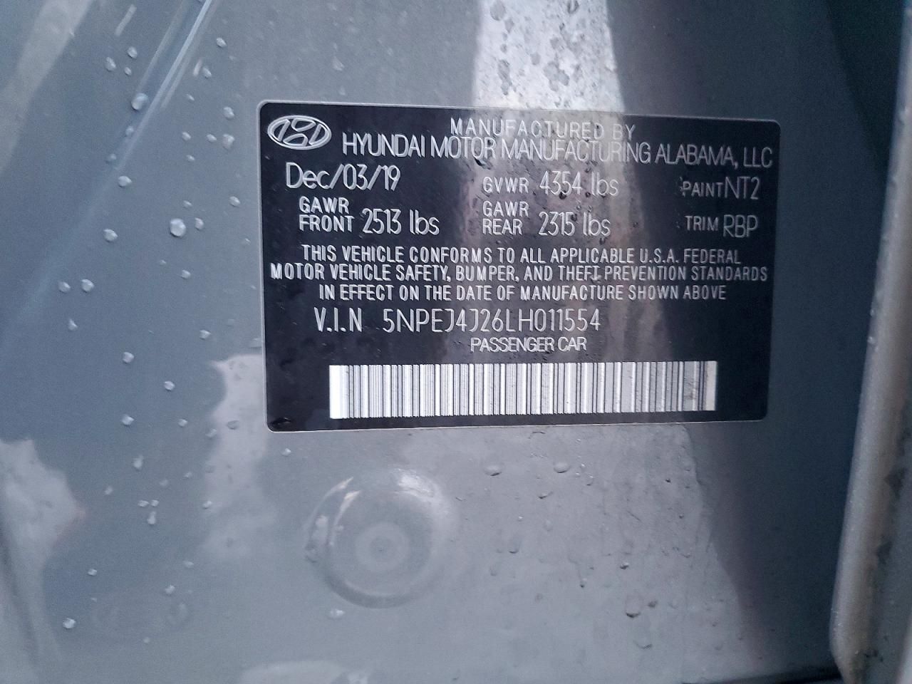 2020 Hyundai Sonata sel Plus