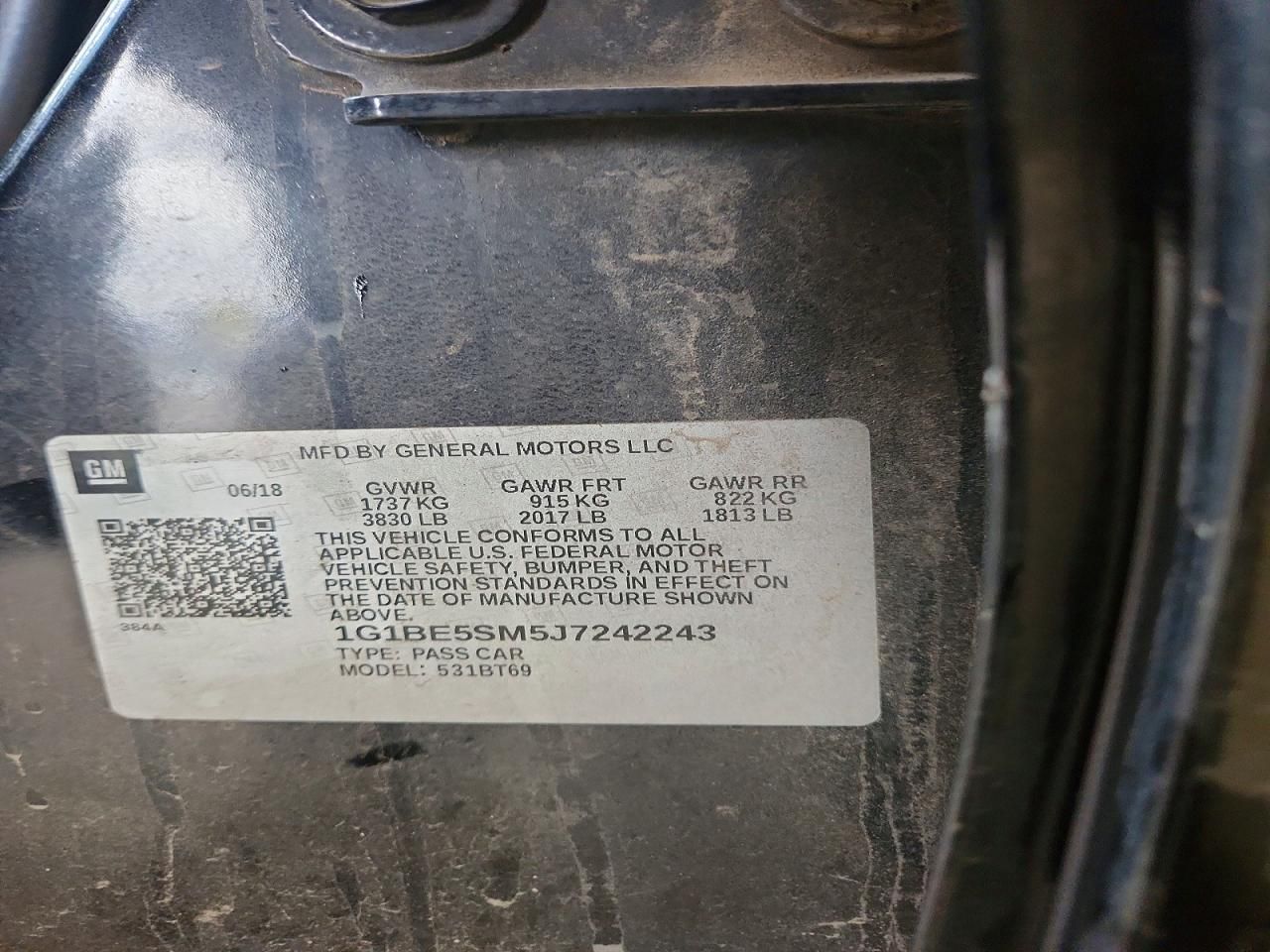 2018 Chevrolet Cruze lt