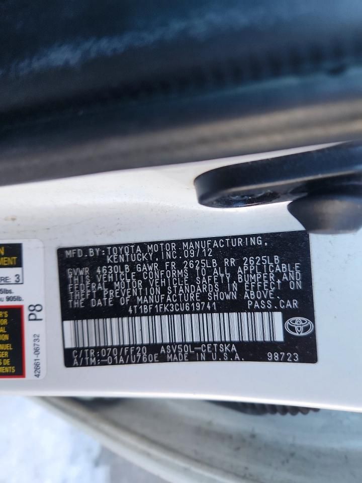 2012 Toyota Camry Base