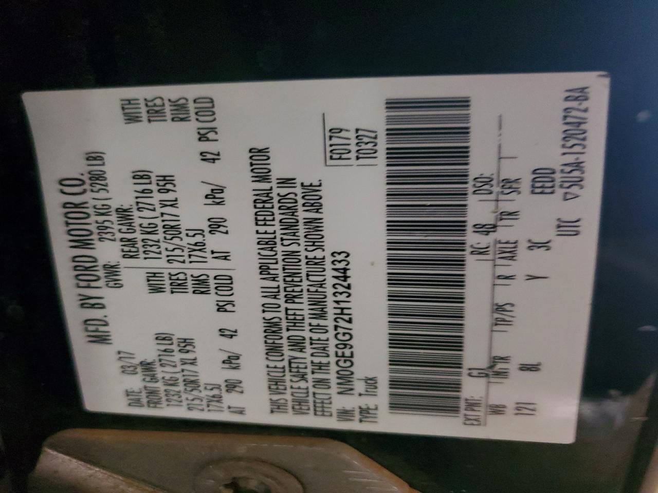 2017 Ford Transit Connect Titanium