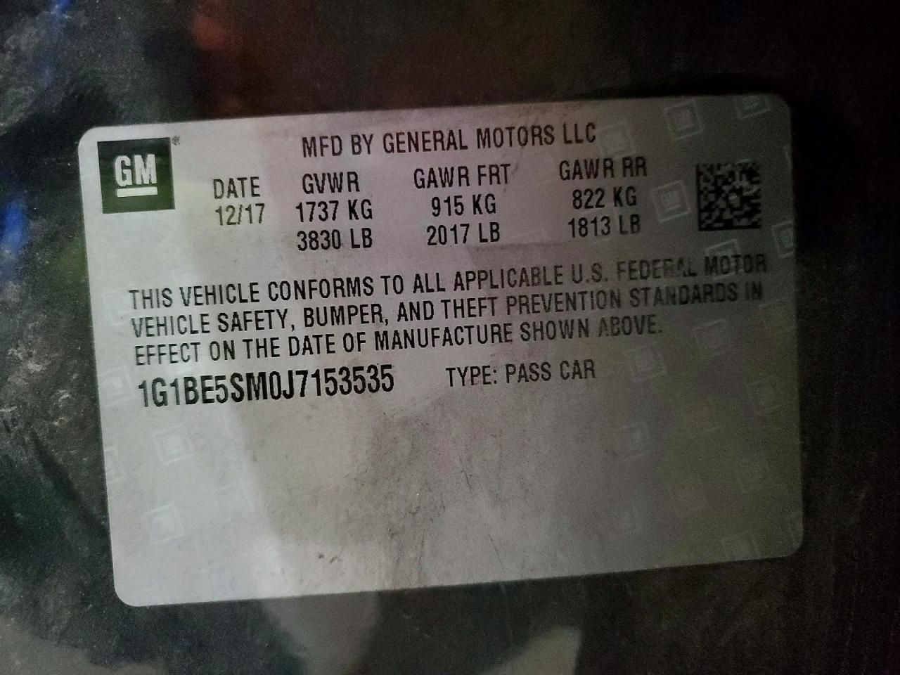 2018 Chevrolet Cruze lt