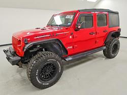 Jeep salvage cars for sale: 2018 Jeep Wrangler Unlimited Sport