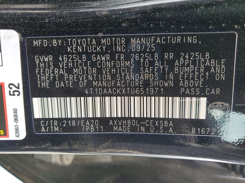 2026 Toyota Camry xse