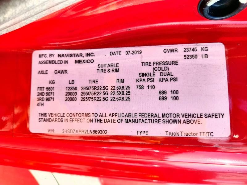 2020 International LT625 Semi Truck