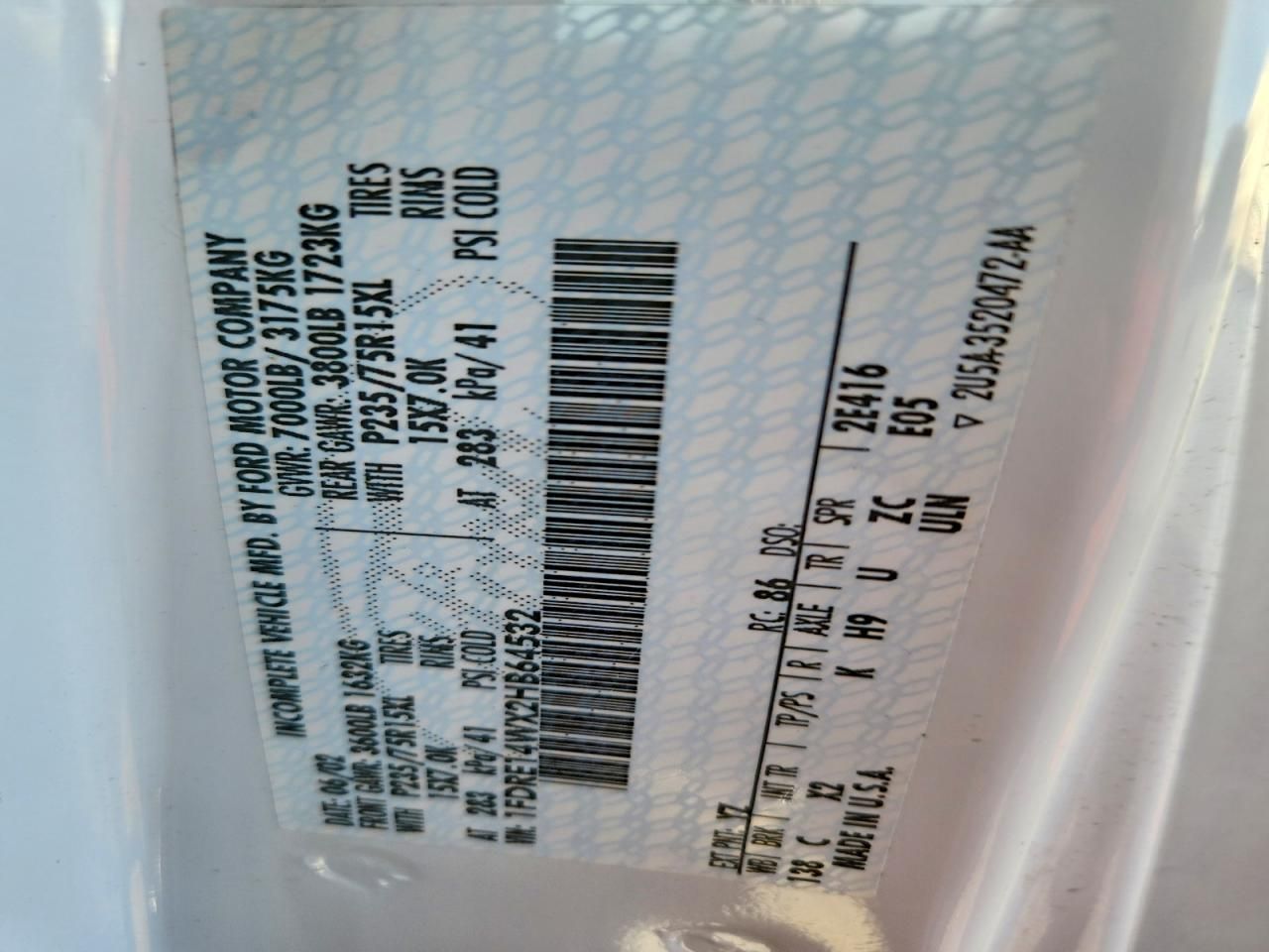 2002 Ford Econoline E150 van