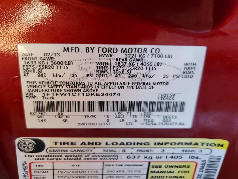 2013 Ford F150 Supercrew