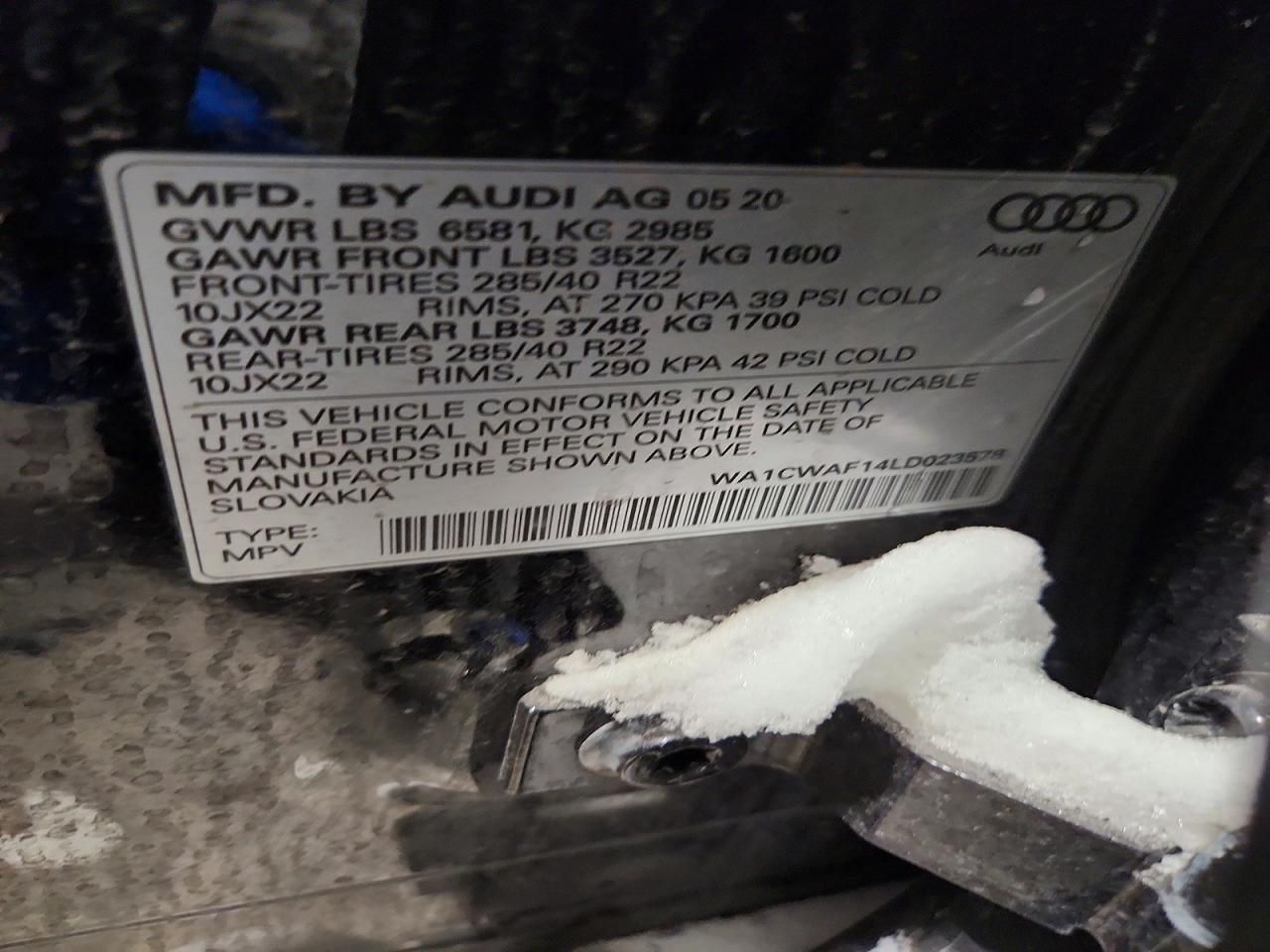 2020 Audi SQ8 Prestige