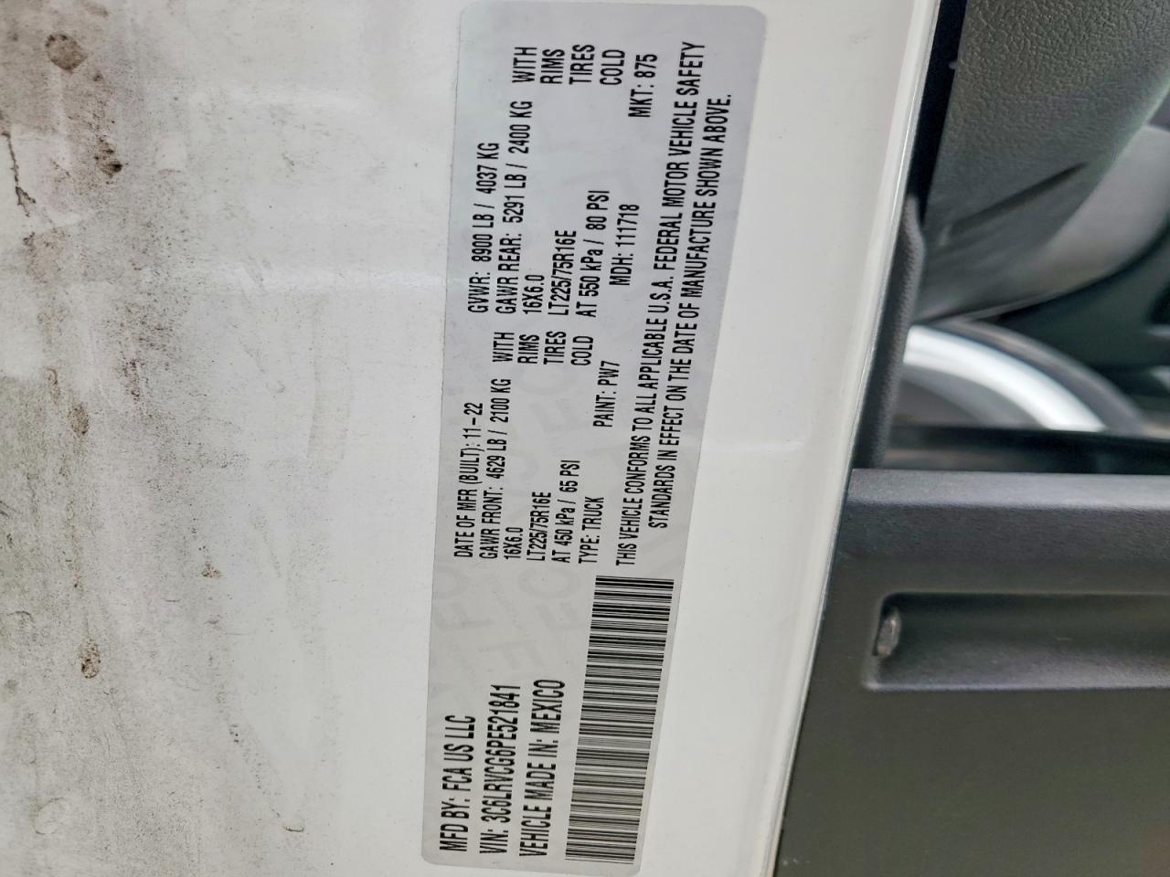 2023 Dodge RAM Promaster 2500 Delivery Van