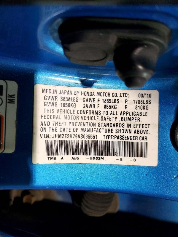 2010 Honda Insight ex