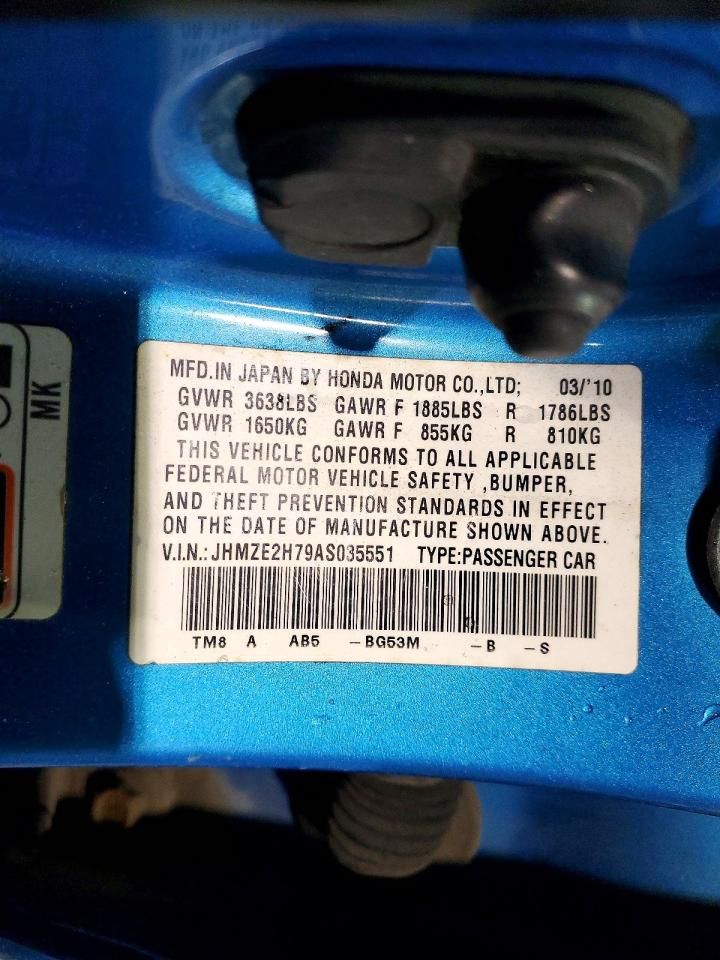 2010 Honda Insight ex