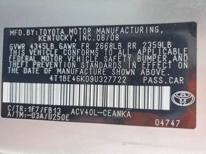 2009 Toyota Camry Base