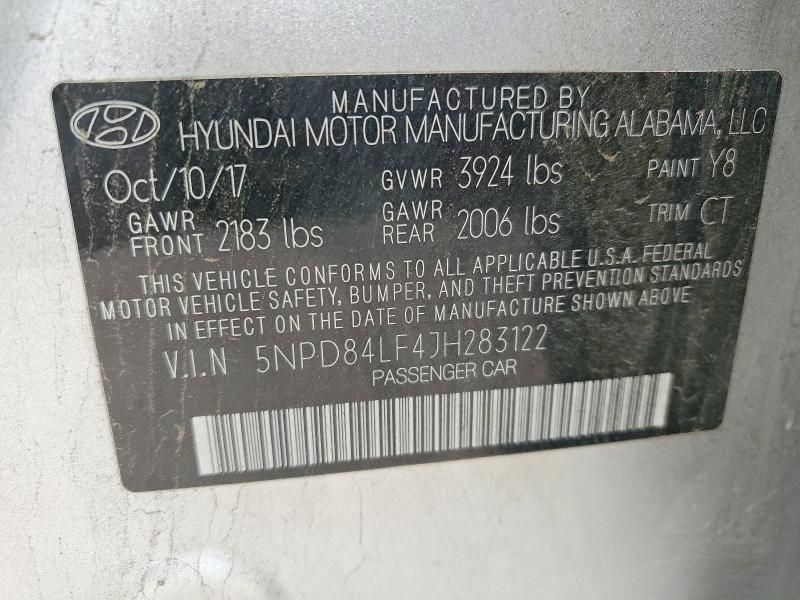 2018 Hyundai Elantra sel