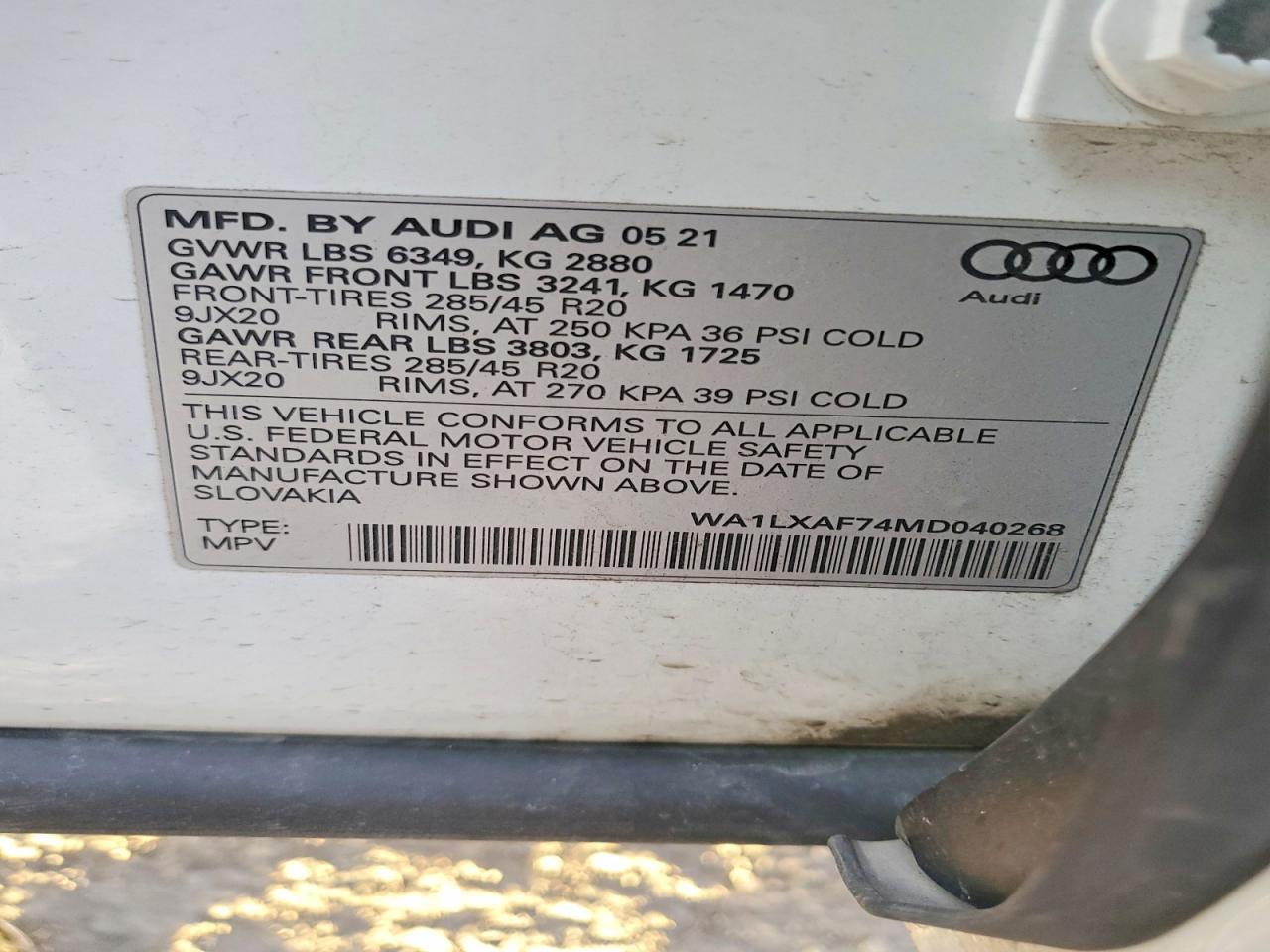 2021 Audi Q7 Premium Plus
