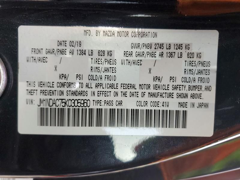 2019 Mazda Mx-5 Miata Club