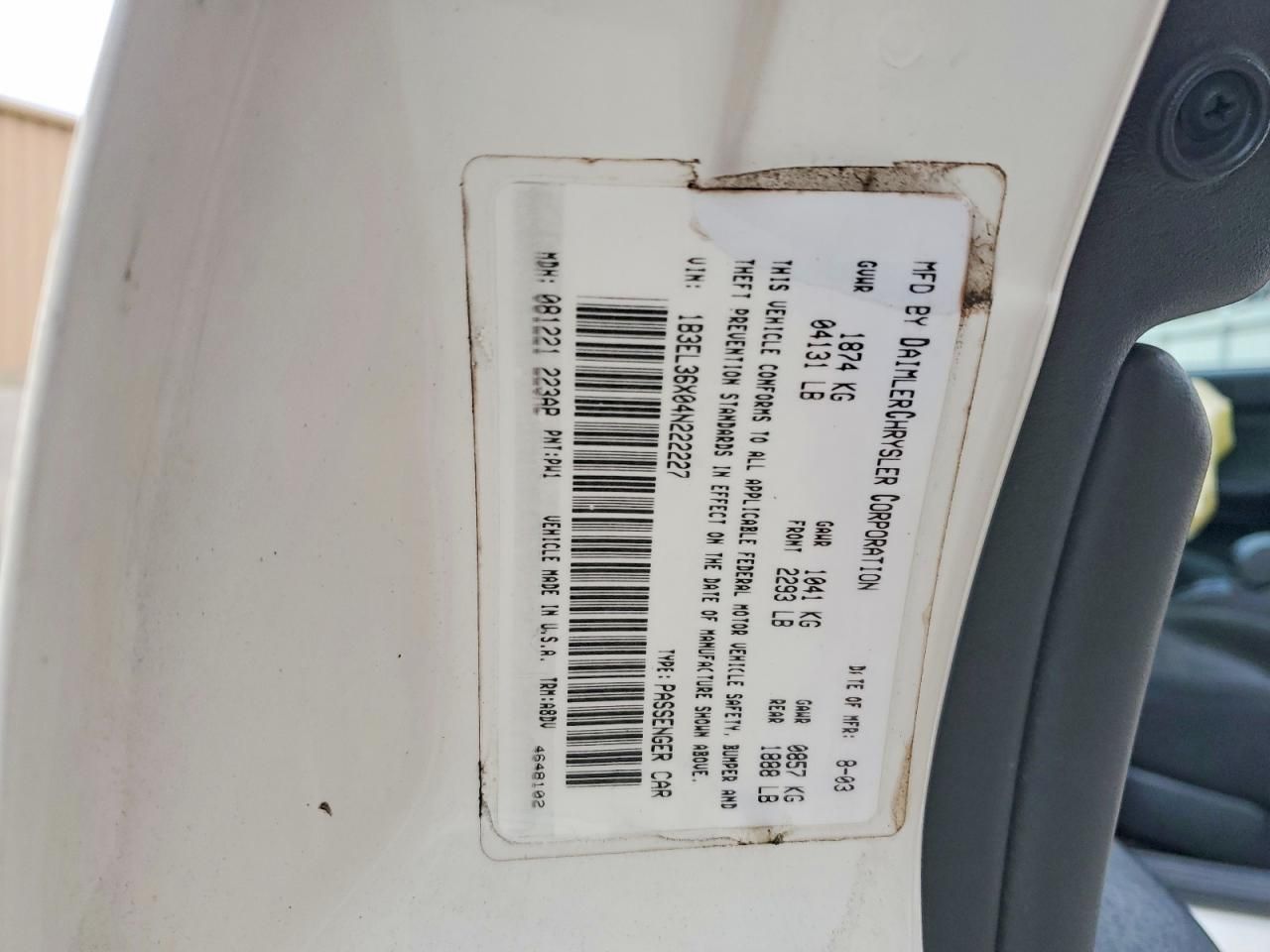 2004 Dodge Stratus se