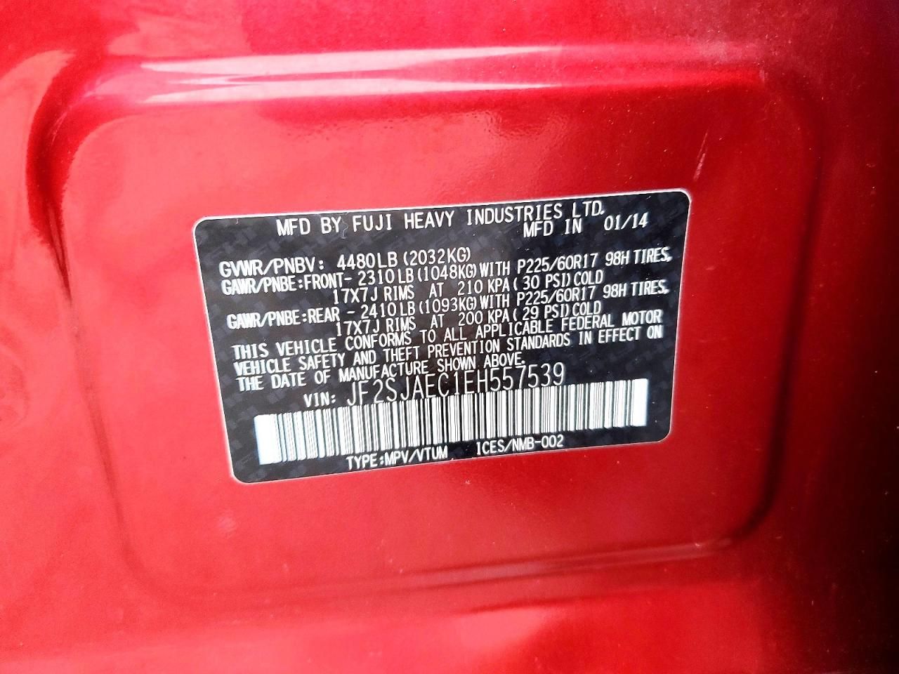 2014 Subaru Forester 2.5i Premium