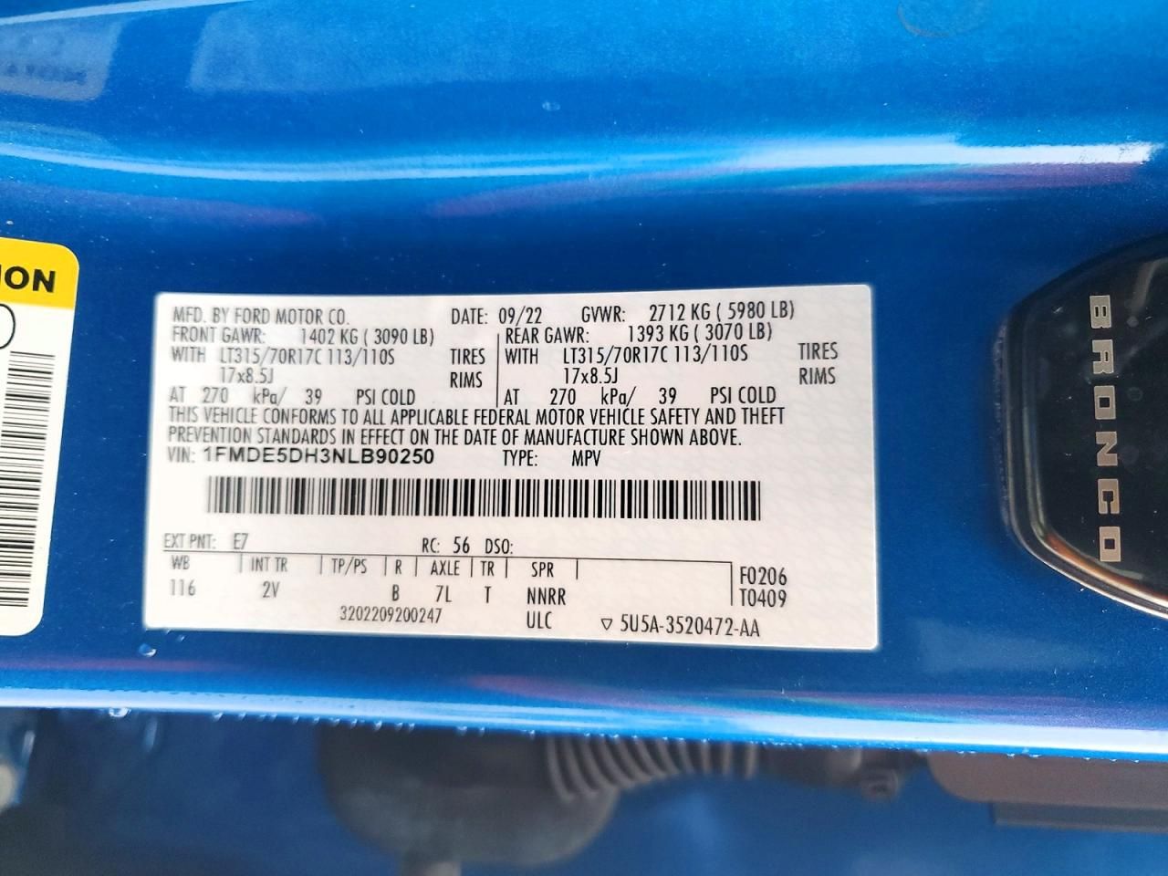 2022 Ford Bronco Base