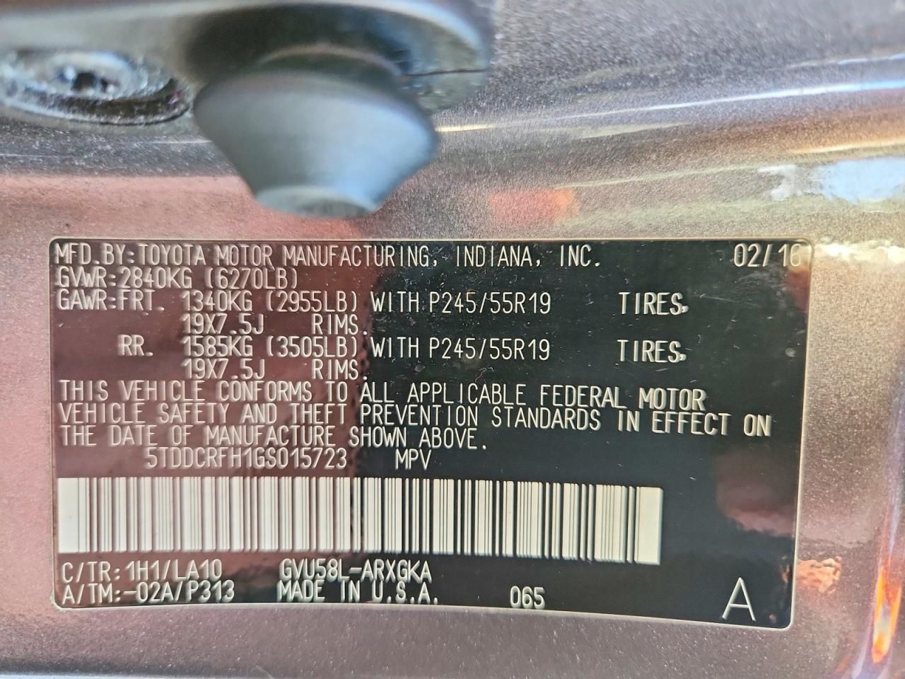 2016 Toyota Highlander Hybrid Limited