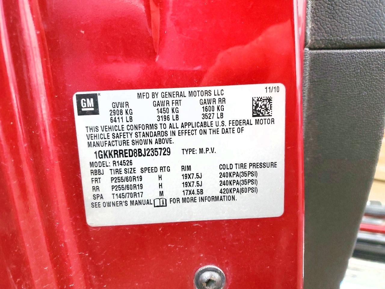 2011 GMC Acadia Slt-1